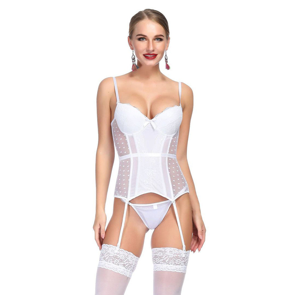 Polka Dot Slim Fit Corset Set