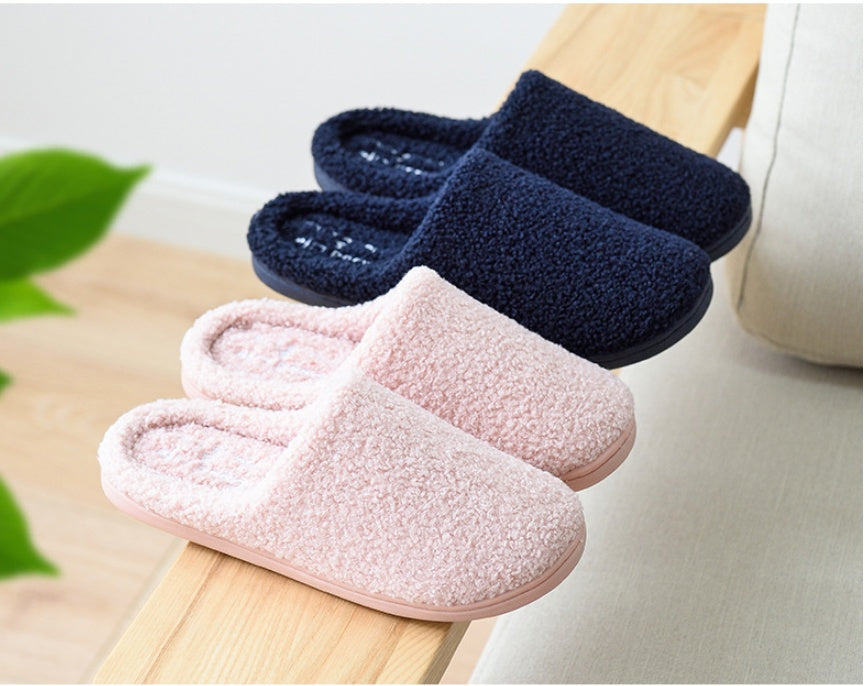 Winter cotton slippers women indoor home