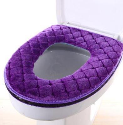 Winter universal zipper toilet seat