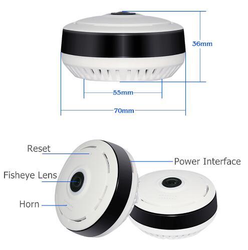 Cobell 960p WiFi IP -Kamera Home Sicherheit Wireless 360 Grad Panorama CCTV Kamera Nachtsicht Fisch Augen Linsen VR Cam