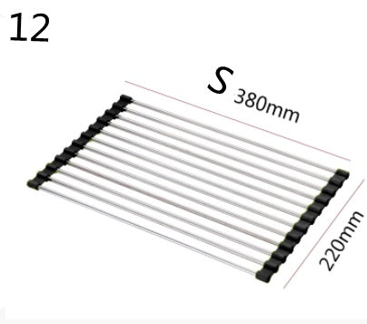 Klappende Küchenabflussspüle Rack Edelstahl