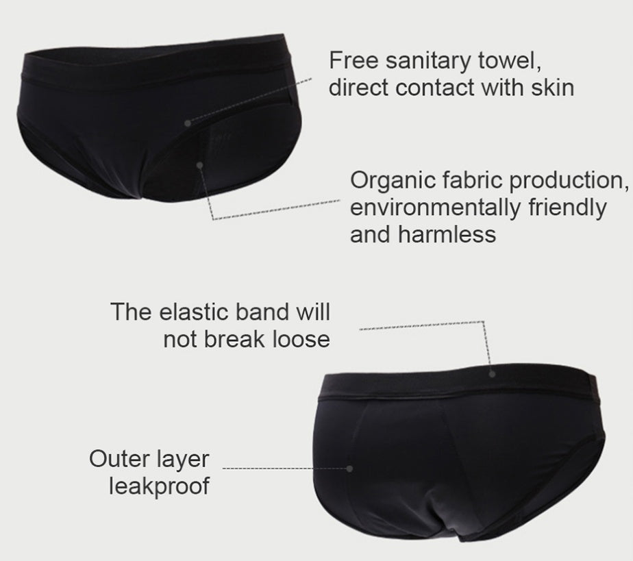 Leak-proof menstrual underwear