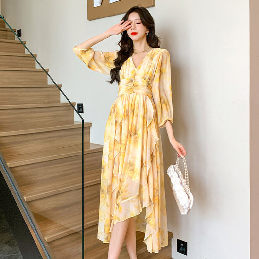 High-end And Fashionable French Chiffon Dress Women