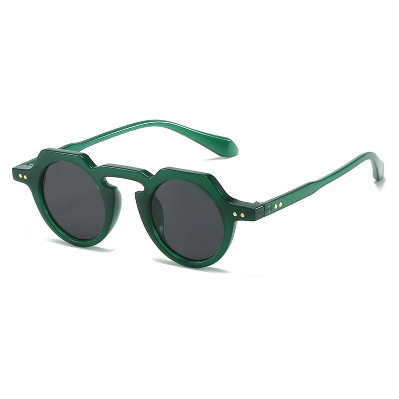 Retro Round Frame And Fashionable Sunglasses For Women