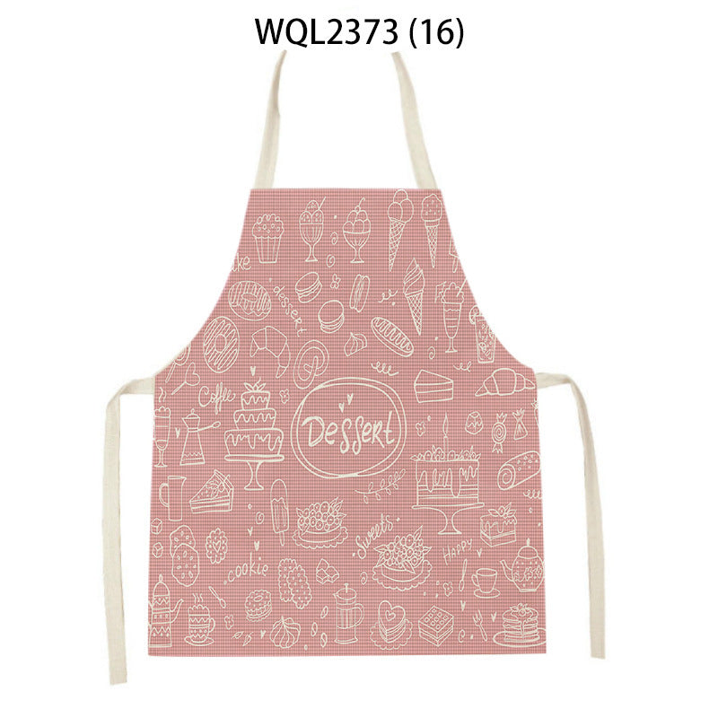 Cartoon Apron Kitchen Printing Sleeveless Blouse