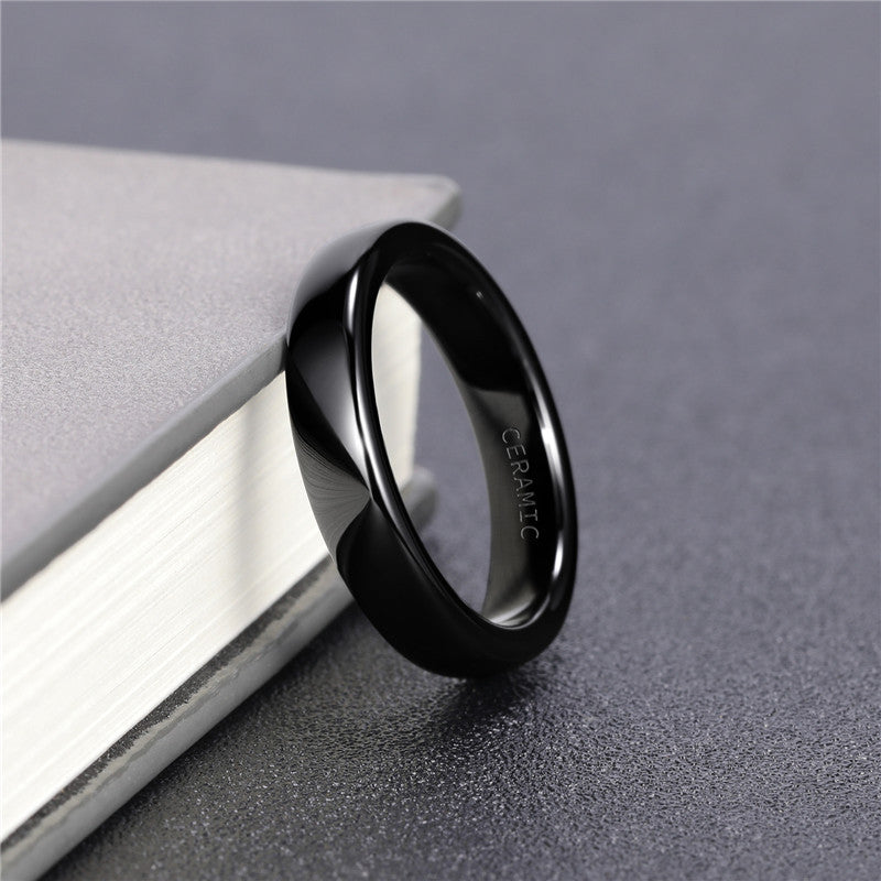 Titanium Ceramic Black Ring