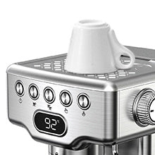 Macchina per caffè espresso Geek Chef, macchina per caffè espresso da 20 bar con montalatte per latte, cappuccino, macchiato, per macchina per caffè espresso domestica, serbatoio dell'acqua da 1,8 l, acciaio inossidabile, divieto su Amazon