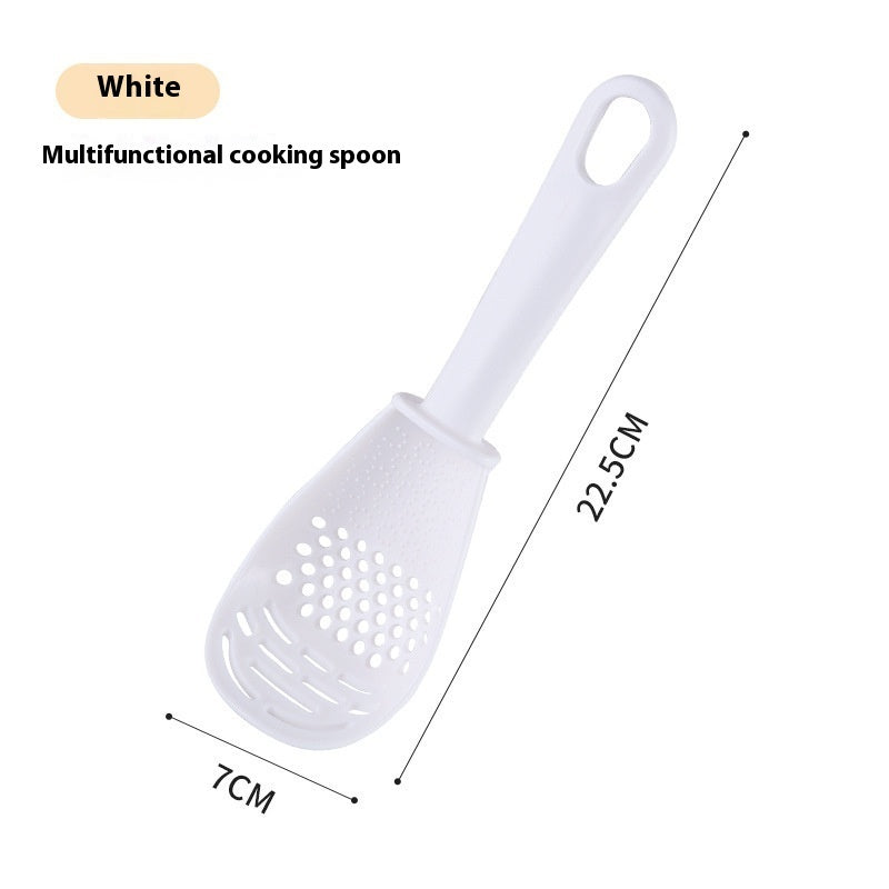 Kitchen Multi-functional Grinding Spoon Draining Colander