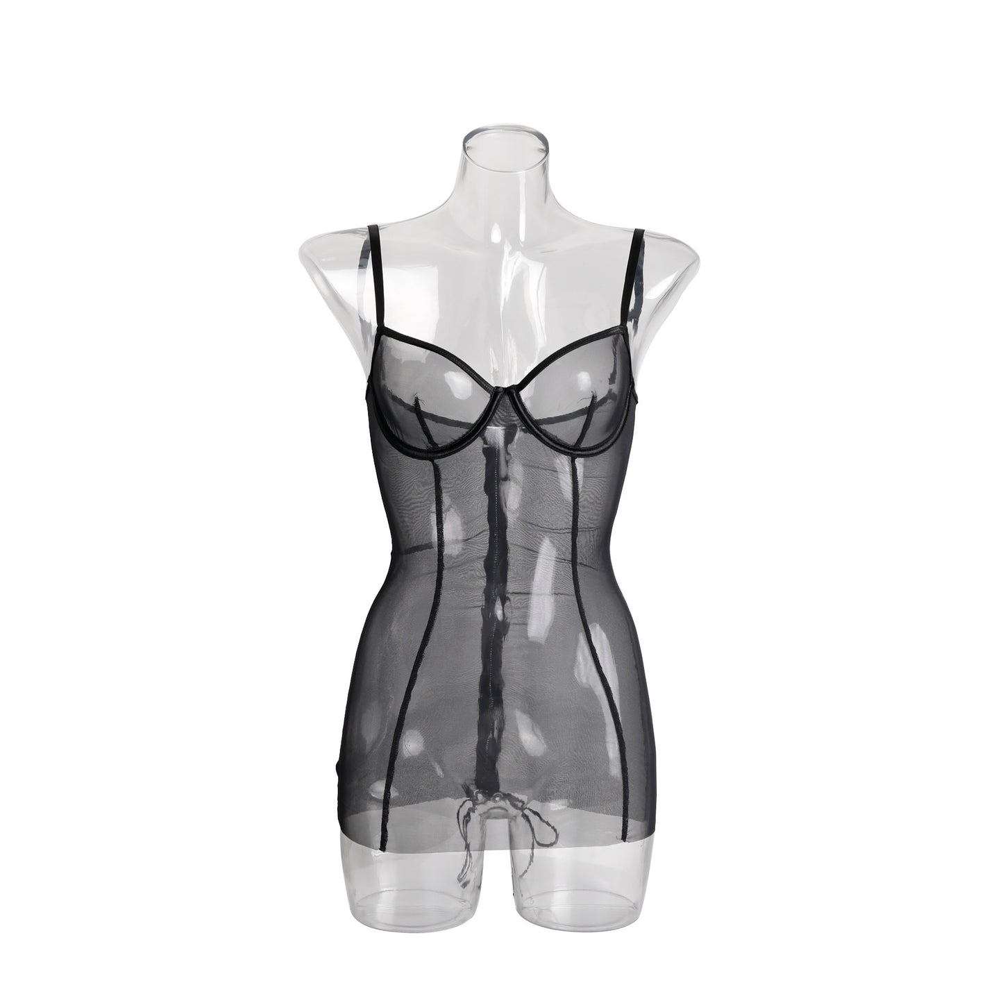 Suspender Dress Underwear Fishnet Clothes Transparent Tight