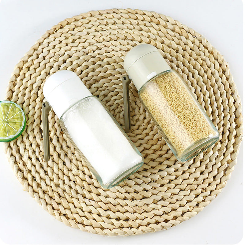 Kitchen Glass Seasoning Salt Control Bottle