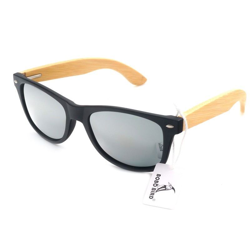 Square Vintage Sunglasses Men Women Wood