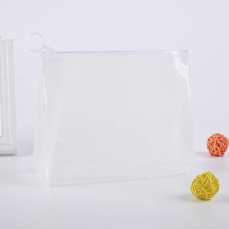 Transparent Plastic Zipper Creative Toiletry Bag Cosmetics