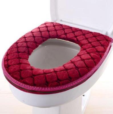 Winter universal zipper toilet seat