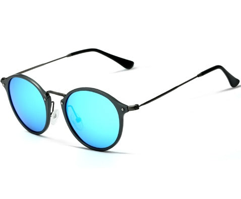 Marke Designer Fashion Unisexe Sonnenbrille Polarisierte Beschichtung Spiegel Sonnenbrille Runde