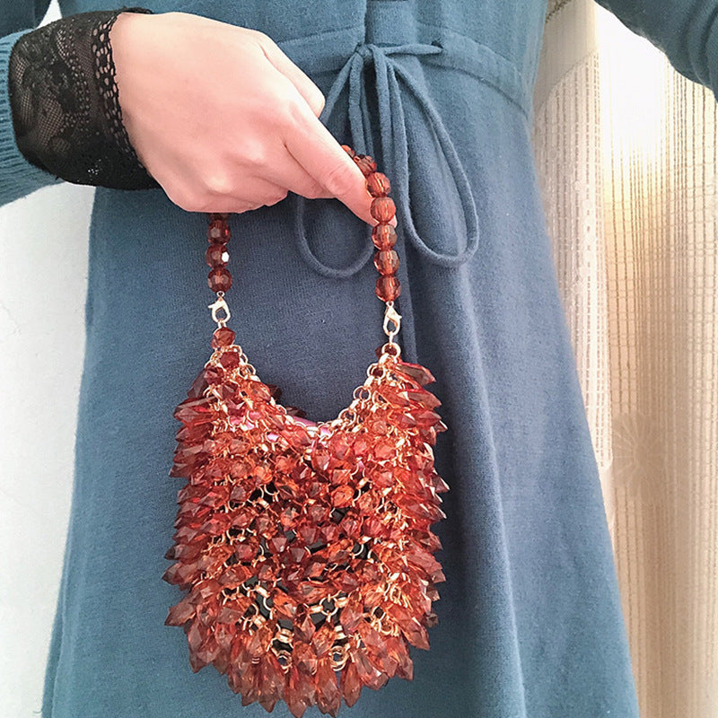 Women's Fashion Retro Handmade Beaded Bag