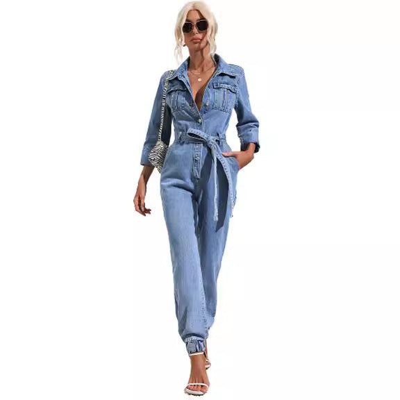 Women's Leisure Commute Temperament Jumpsuit