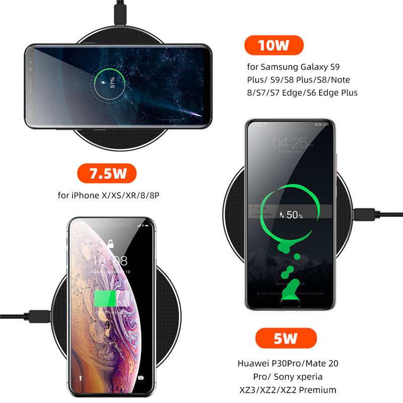 Caricabatterie wireless veloce per cellulare