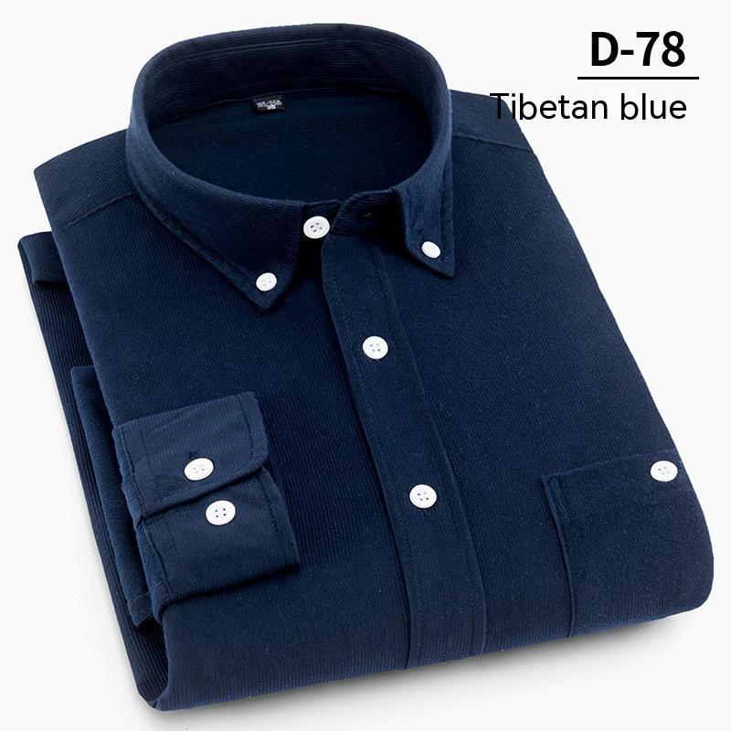 Men's Fashion Solid Color Corduroy Shirt