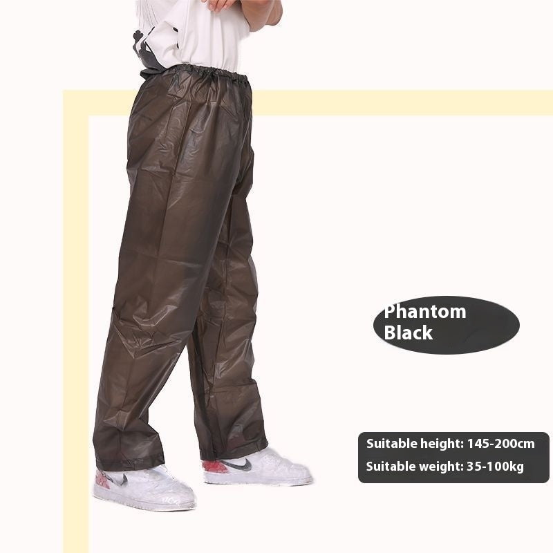 Men's And Women's Lower Body Rain One-piece Thickened Rainproof Waterproof Pants