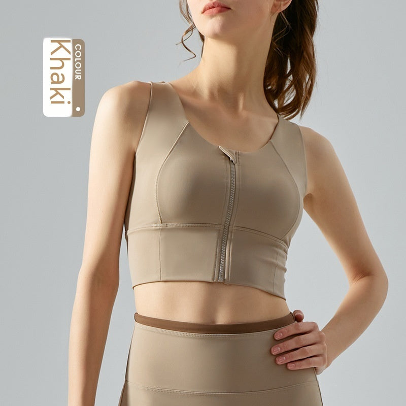 Nude Sensation Quick Drying Shockproof Yoga Vest For Women