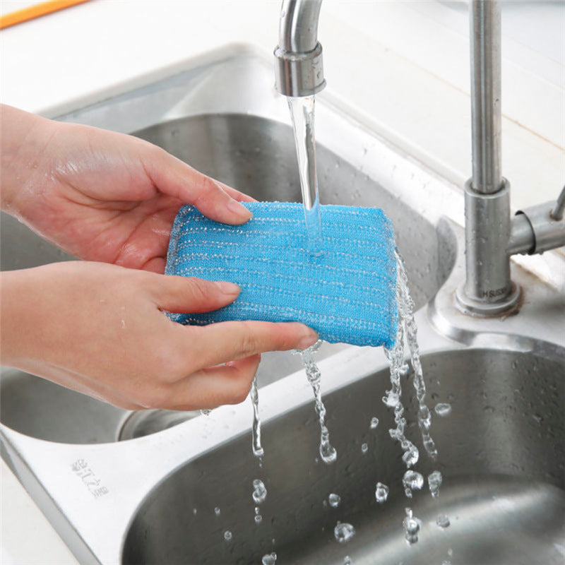 Kitchen Cleaning Sponge Block Rag Pot Brush