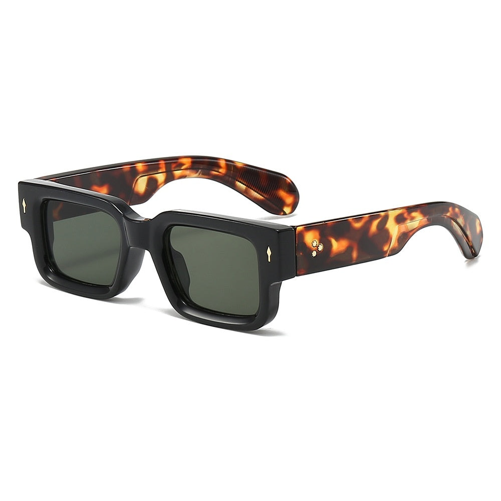 Personality Rivets Thick Frame PC Sunglasses