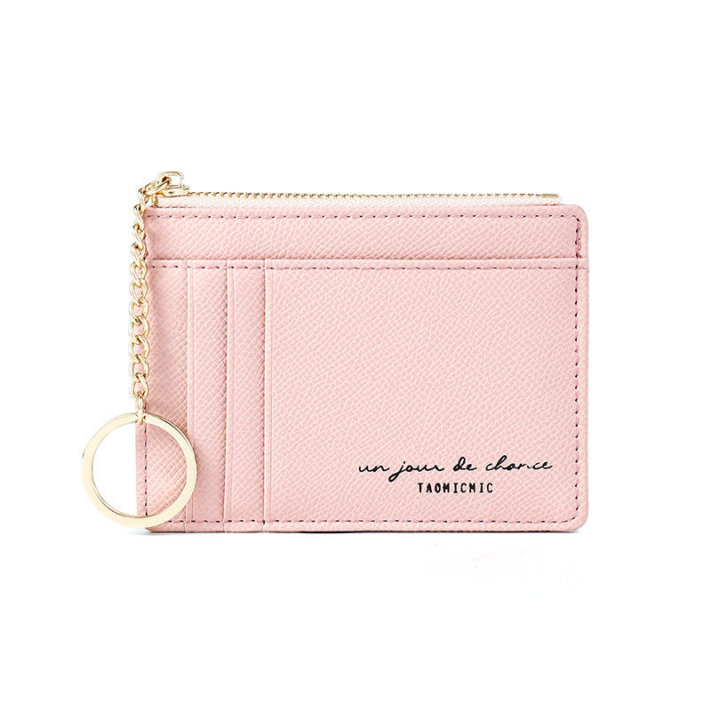 Korean Mini Keychain Small Wallet With Multiple Card Slots