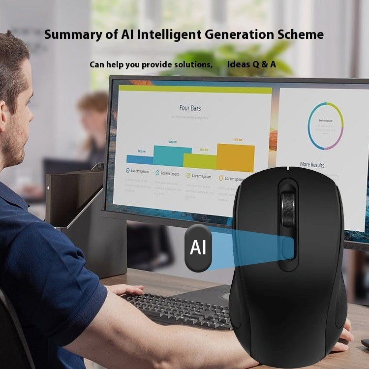 Intelligent Wireless AI Mouse Dual Mode