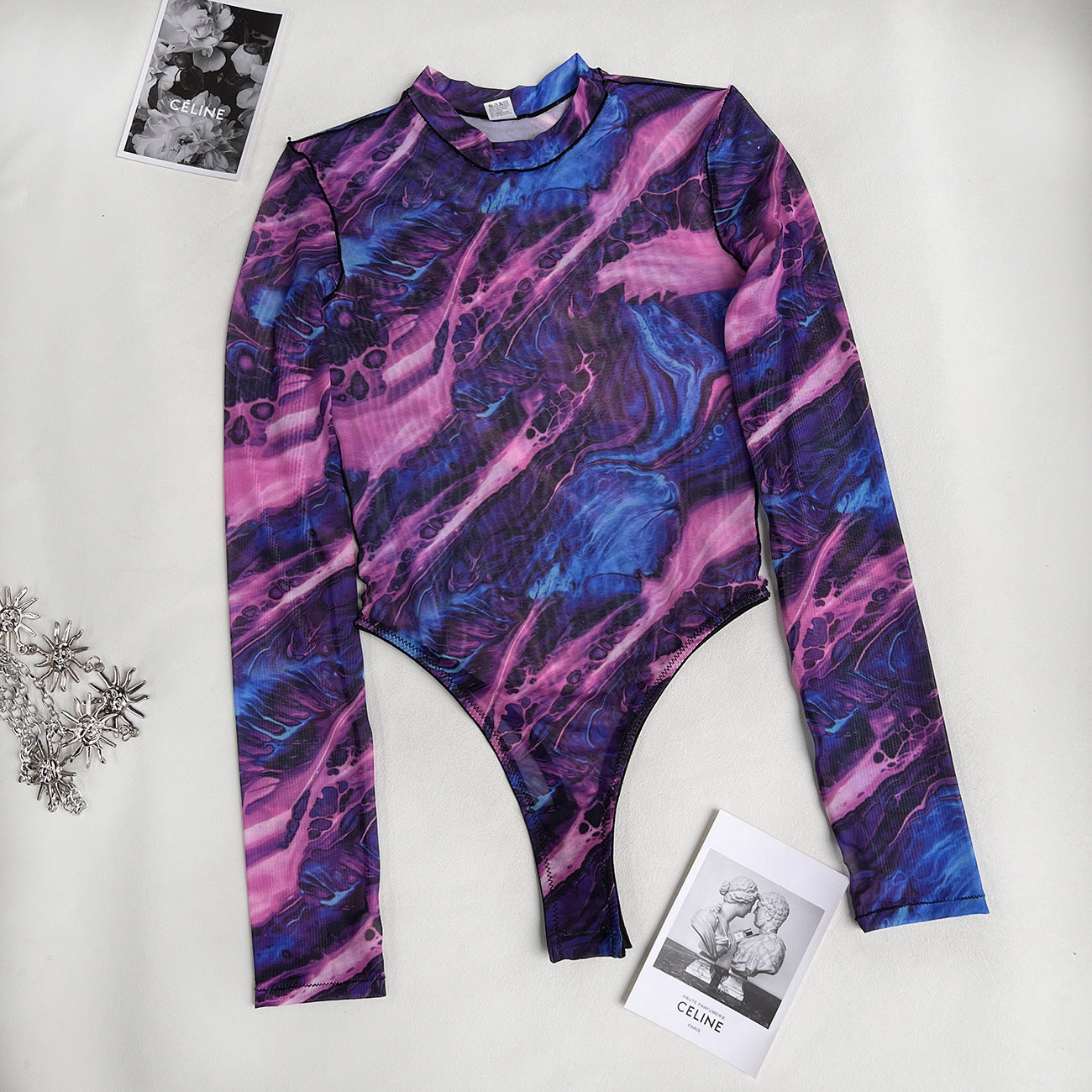 Tie-dye Underwear Jumpsuit Tight Outer Wear