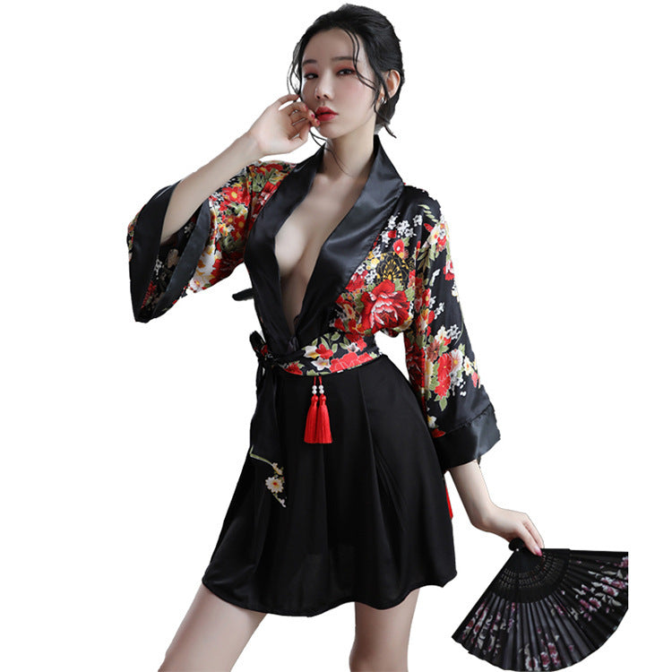 Japanese-Style Kimono Uniform Temptation Suit Sexy Nude Lingerie