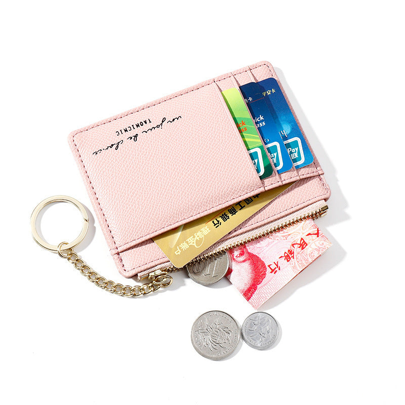 Korean Mini Keychain Small Wallet With Multiple Card Slots