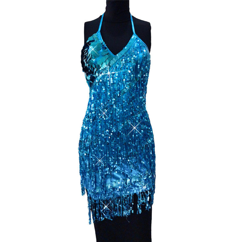 Sequined fringed dress