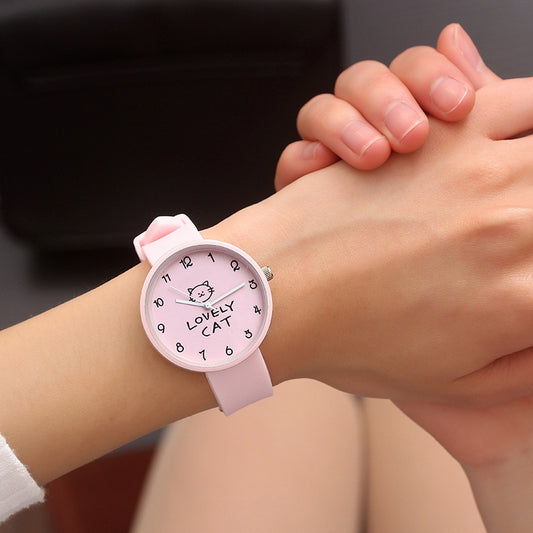 Fashion small dial lady thin strap student watch