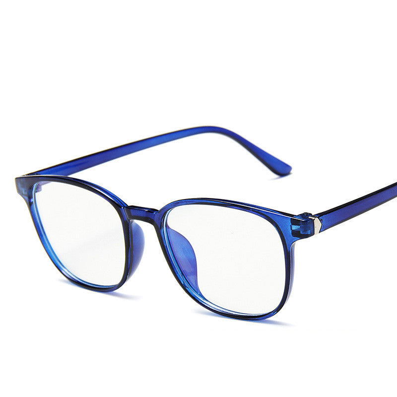 Anti-blue light flat glasses