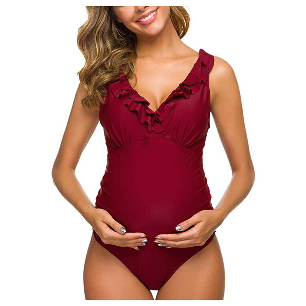 Pregnant women one-piece bikini