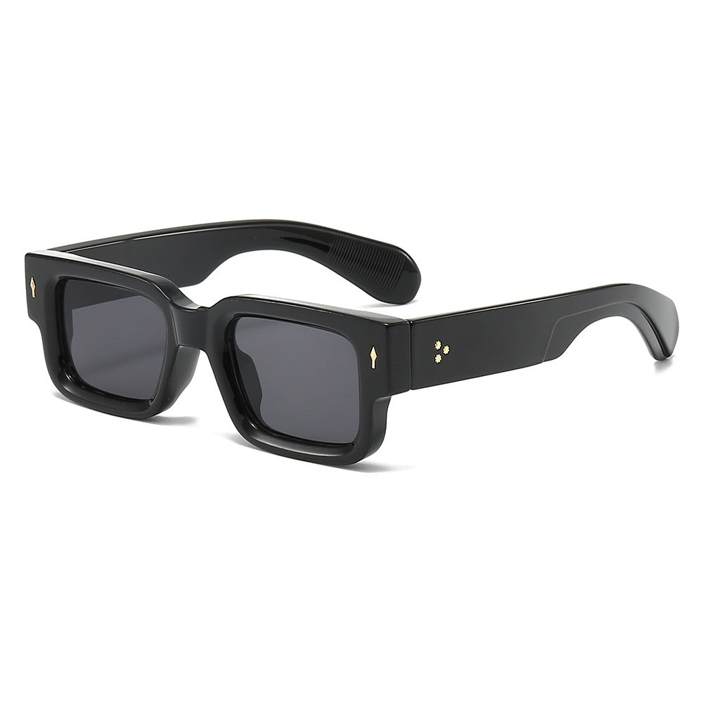 Personality Rivets Thick Frame PC Sunglasses