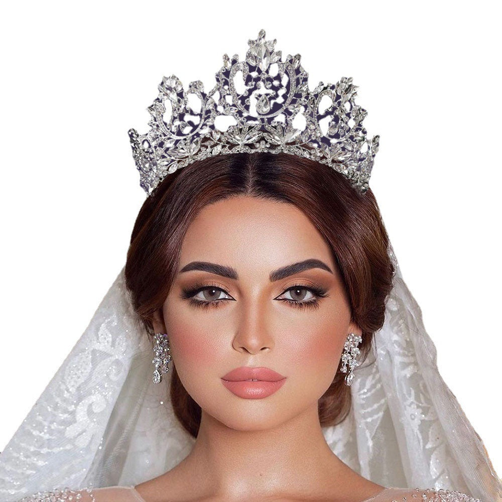 European And American Bridal Crown Rhinestone Crown Female Wedding