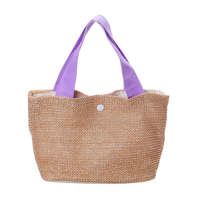 New Handbag Seaside Beach Vacation Leisure Woven Beach  Large Capacity Straw Bag