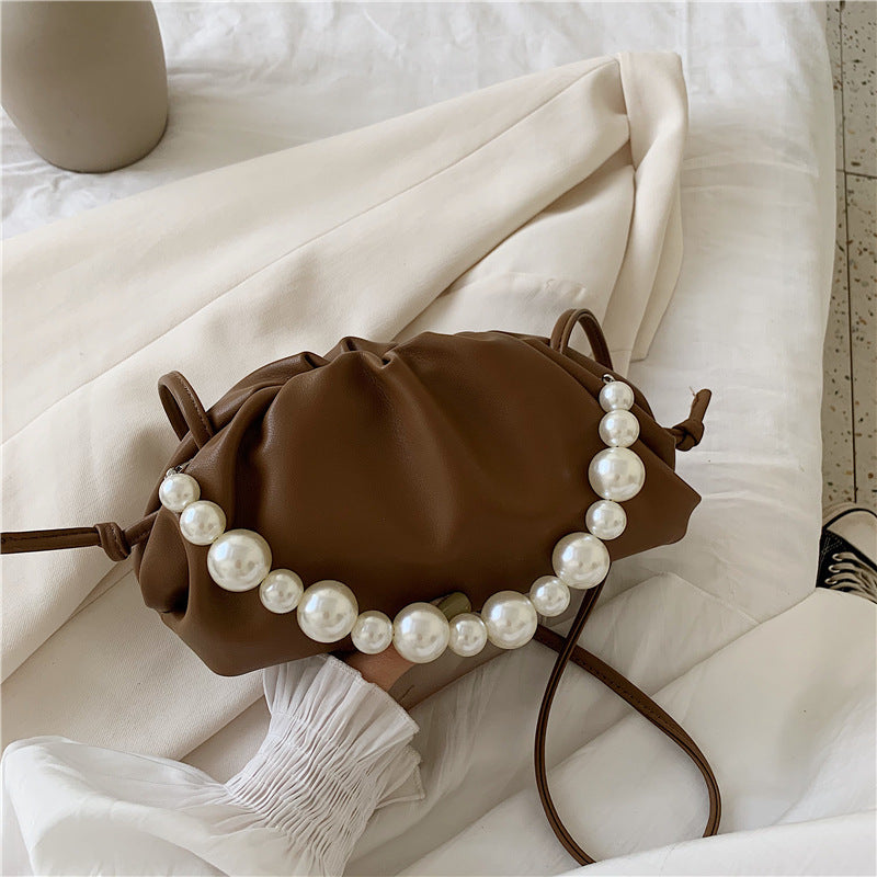 Neue Perlenkette Dumpling Women Messenger -Tasche