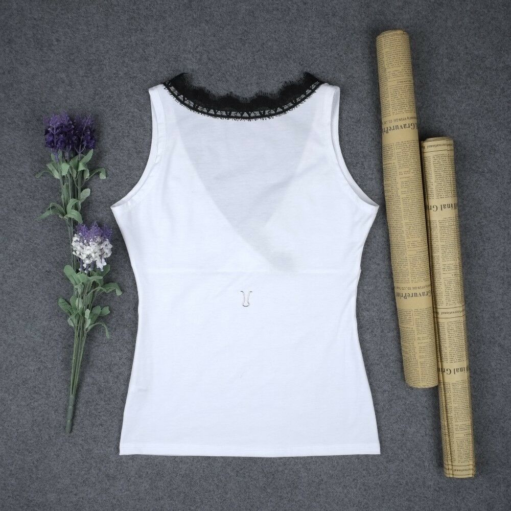 Sleeveless Lace Stitching Women's Vest