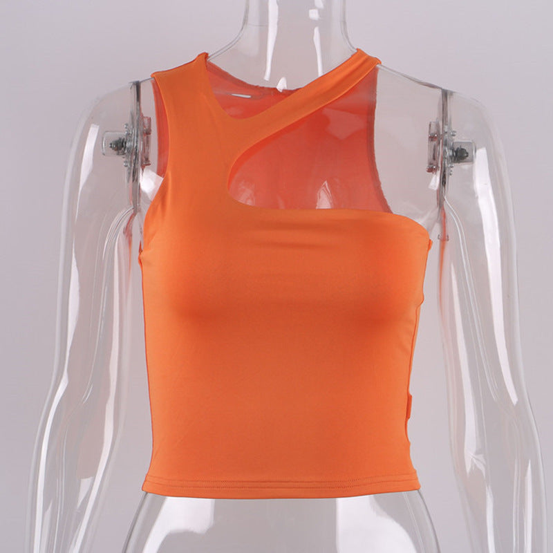 Halter Tight-fitting Sleeveless Sexy Sports Vest