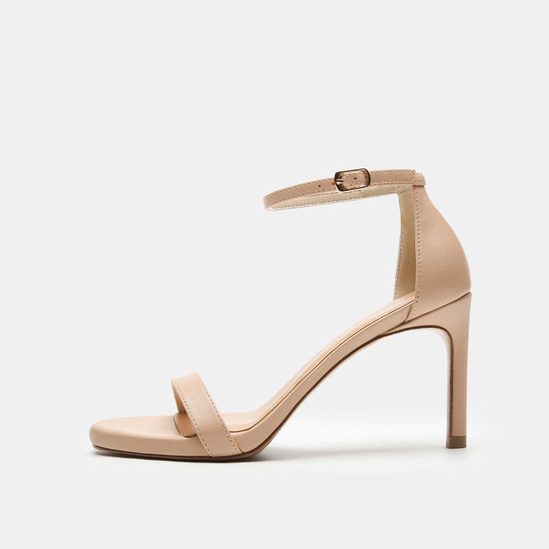 All-Match-Stiletto Nude Color 12cm Plattform hohe Heel-Sandalen