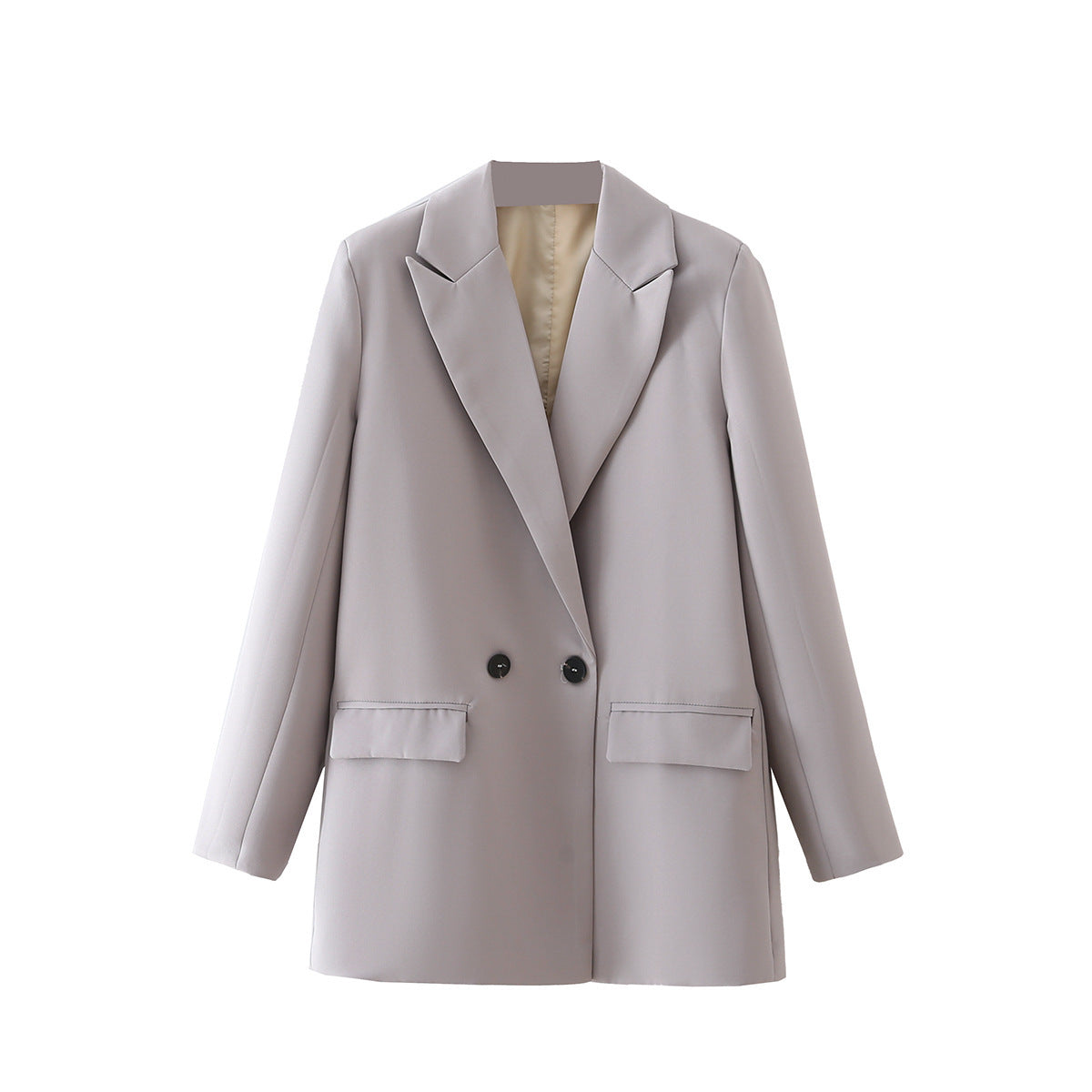 Women's Multicolor Double Breasted Suit Coat Suit