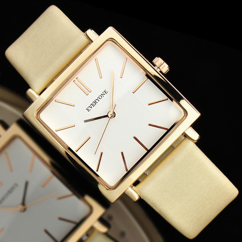 Large Dial Fashion Creative Square Quartz Watch