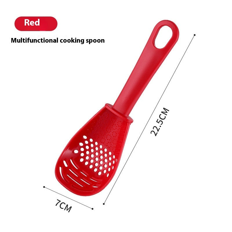 Kitchen Multi-functional Grinding Spoon Draining Colander