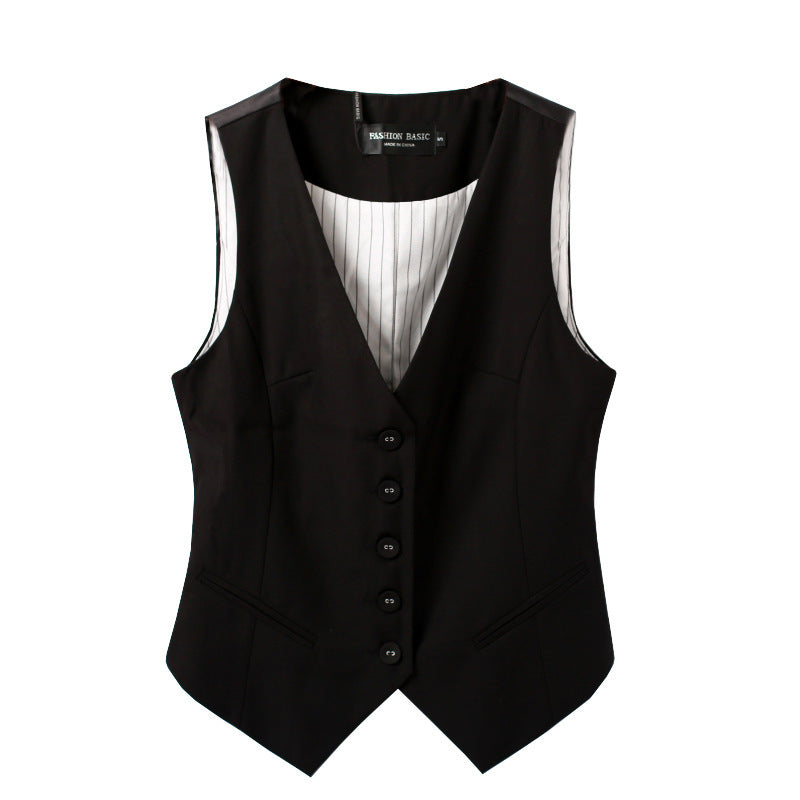 Women's New Sleeveless Suit Vest Fashion Short