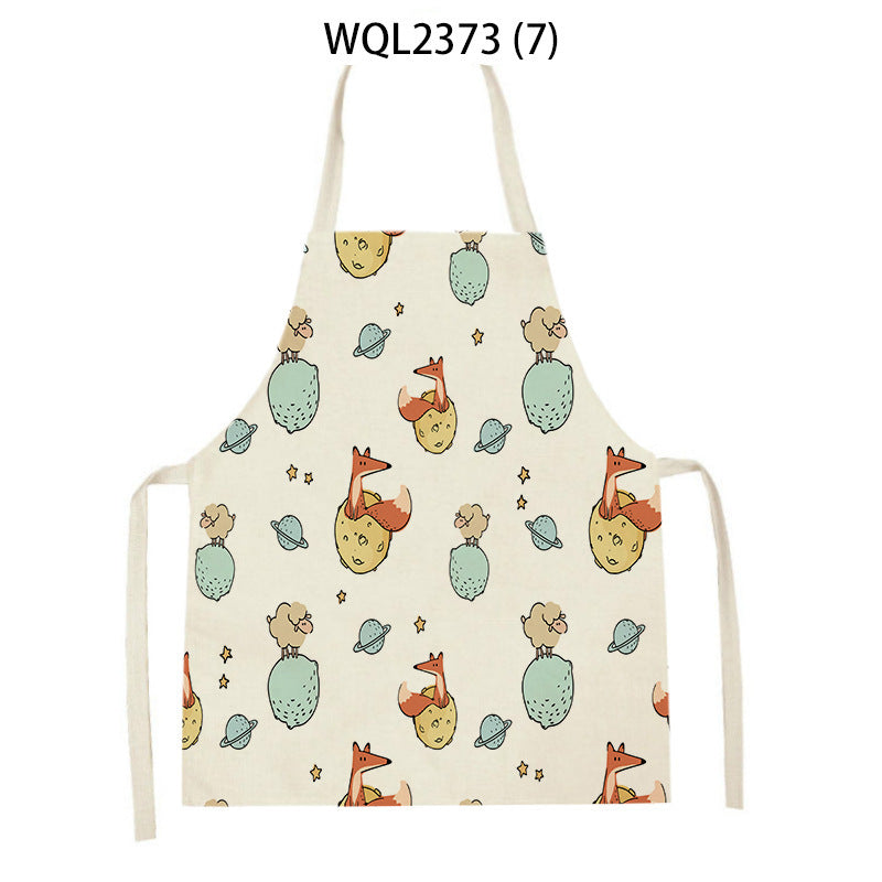 Cartoon Apron Kitchen Printing Sleeveless Blouse