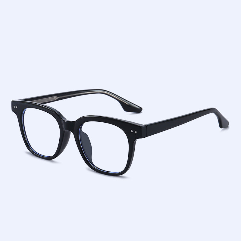 Women's Thick Frame TR90 Integrated Nose Pad Fashion Plain Style Frame High Sense Glasses