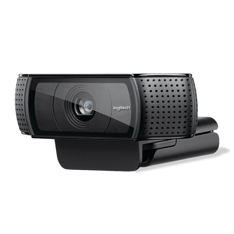 Webcam HD nera con supporto