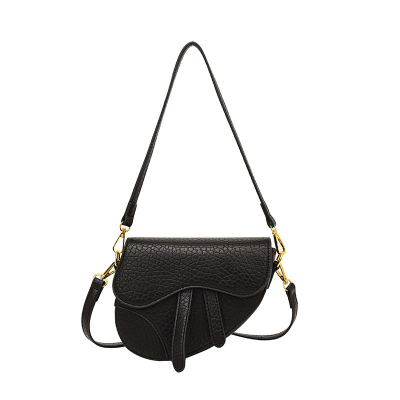 Women's Simple Shoulder Saddle Crossbody Bag